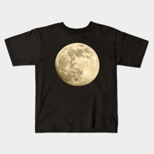 Full moon night sky the moon Kids T-Shirt